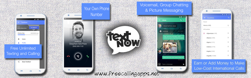 textnow app free calling