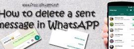how to delete sent message in whatsapp