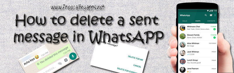 how to delete sent message in whatsapp