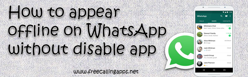 appear offline on WhatsApp